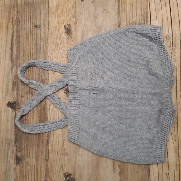 Baby Cat & Jack gray suspender bloomer/romper/shorts - Picture 2 of 3